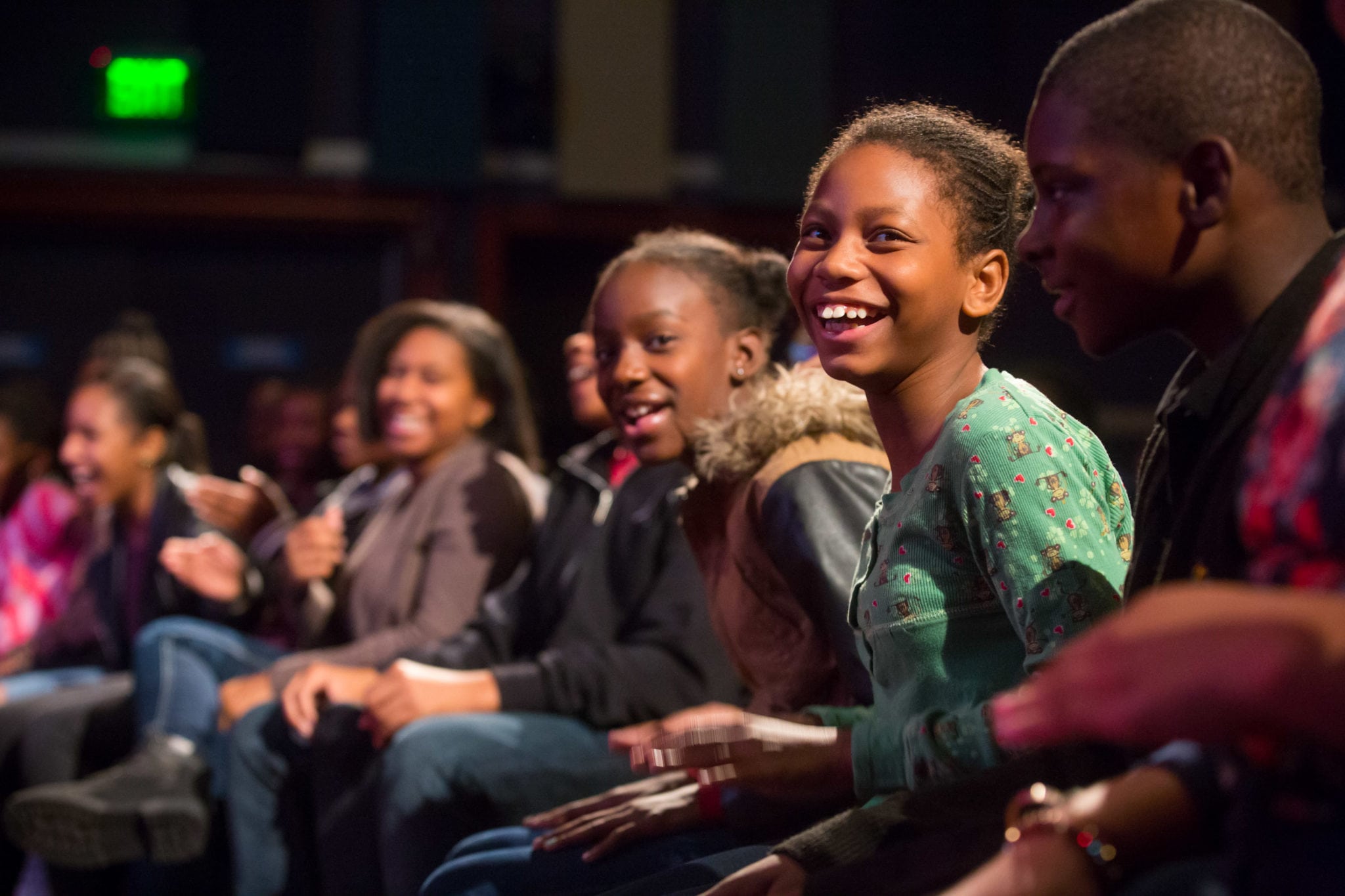 Children enjoying a show at Live Connections